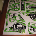 Kawasaki KX 125 1990 - 1991  tribalskull21