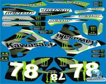 Kawasaki KX 125 i 250 1994 - 1998  monster78green